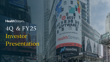 Q4 2025 Investor Presentation cover - NASDAQ info tower